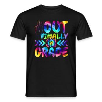 Aus Endlich 3. Klasse Klasse Grundschulschüler - Männer T-Shirt - Schwarz - Vorne - AI Model Male 178 light (178cm)