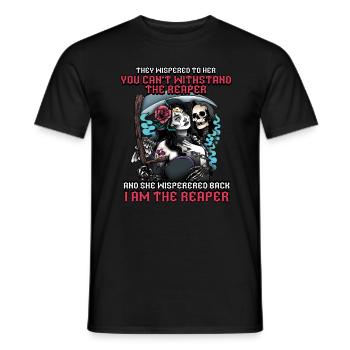 I Am The Grim Reaper Dia De Los Muertos - Men's T-Shirt - black - Front - AI Model Male 178 light (178cm)