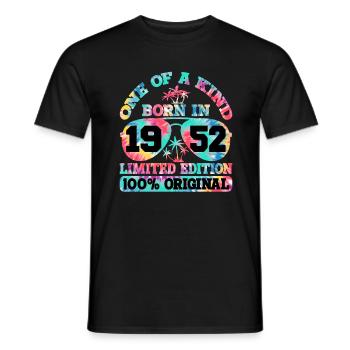 Unique Né en 1952 Édition Limitée - T-shirt homme - noir - Devant - AI Model Male 178 light (178cm)