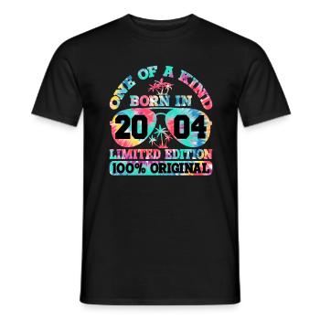 Unique Né en 2004 Édition Limitée - T-shirt homme - noir - Devant - AI Model Male 178 light (178cm)