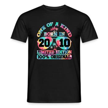 Einzigartig Born In 2010 Limitierte Auflage - Männer T-Shirt - Schwarz - Vorne - AI Model Male 178 light (178cm)