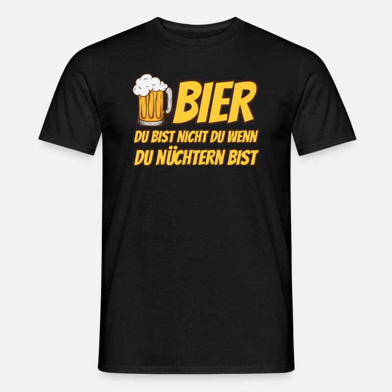 Bier Spaß - Männer T-Shirt - Schwarz