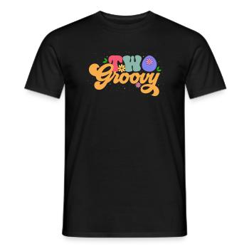 Two Groovy Gardeners Bloom On - Leisure With - Men's T-Shirt - black - Front - AI Model Male 178 light (178cm)