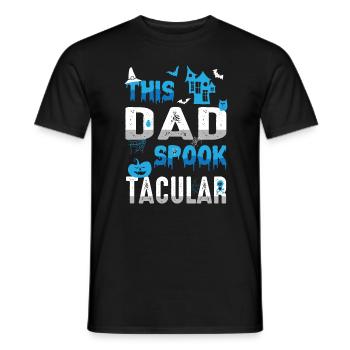 Ce papa Spook Tacular Spooky Halloween Holiday - T-shirt homme - noir - Devant - AI Model Male 178 light (178cm)
