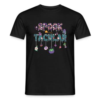 Spook Tacular Gespenstische Halloween - Männer T-Shirt - Schwarz - Vorne - AI Model Male 178 light (178cm)