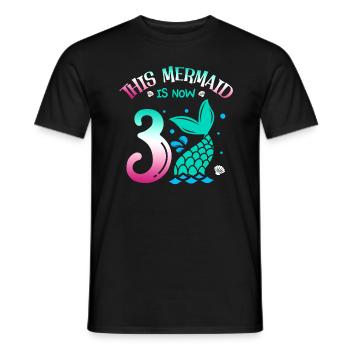 Cette sirène est maintenant 3, conte de fées 3. - T-shirt homme - noir - Devant - AI Model Male 178 light (178cm)