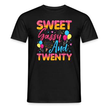 Sweet Sassy And Twenty Sprinkles Delicious - Männer T-Shirt - Schwarz - Vorne - AI Model Male 178 light (178cm)