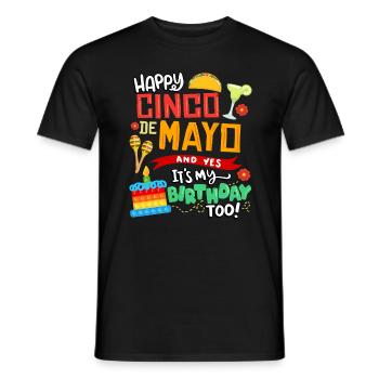 Tout le meilleur à Cinco De Mayo Et oui, je le fais aussi - T-shirt homme - noir - Devant - AI Model Male 178 light (178cm)