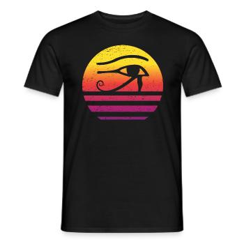 Eye Of Horus Retro Style Vintage - Men's T-Shirt - black - Front - AI Model Male 178 light (178cm)