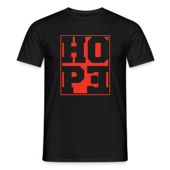Espoir - T-shirt homme - noir - Devant - AI Model Male 178 light (178cm)