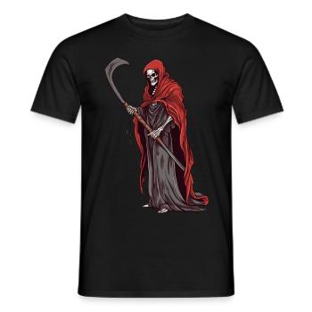 The Grim Reaper - Men's T-Shirt - black - Front - AI Model Male 178 light (178cm)