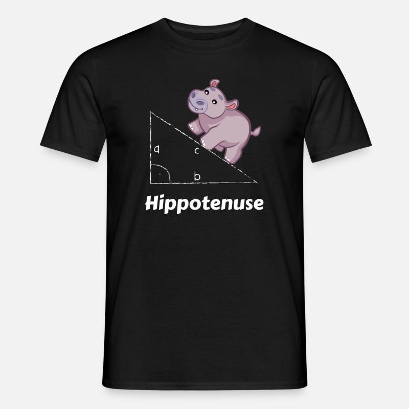 Hippotenuse Maths Geek - Mænd T-shirt - sort