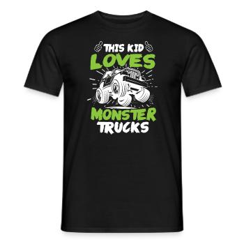 Monster Truck Geschenk - Männer T-Shirt - Schwarz - Vorne - AI Model Male 178 light (178cm)