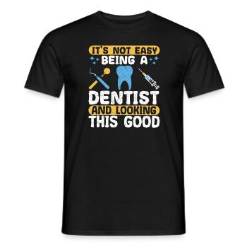 Gift for Dentist Dentist Dentist - Men's T-Shirt - black - Front - AI Model Male 178 light (178cm)