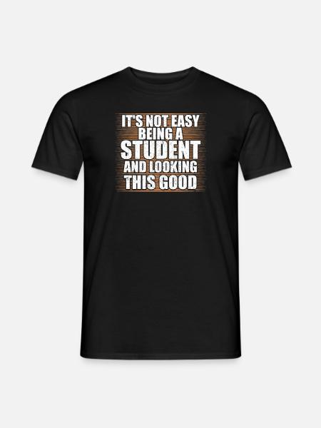 Schüler Student Studentin Uni Universität - Mænd T-shirt - sort