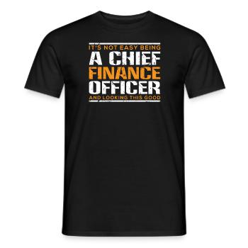 Chief Finance Officer CFO PDG Chef cadeau - T-shirt homme - noir - Devant - AI Model Male 178 light (178cm)