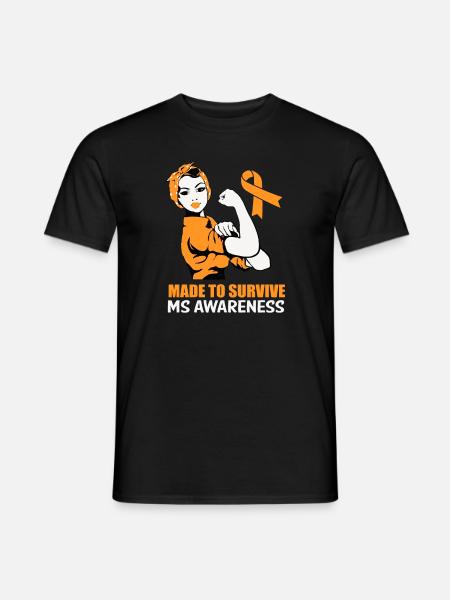 Womens MS Design für Frauen | MS-Bewusstsein - Männer T-Shirt - Schwarz
