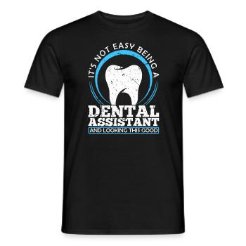 Assistante dentaire Dentistes Cabinet - T-shirt homme - noir - Devant - AI Model Male 178 light (178cm)