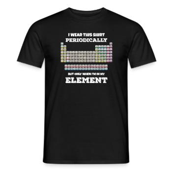 I Wear This Shirt Periodically But Only When I'm - Men's T-Shirt - black - Front - AI Model Male 178 light (178cm)