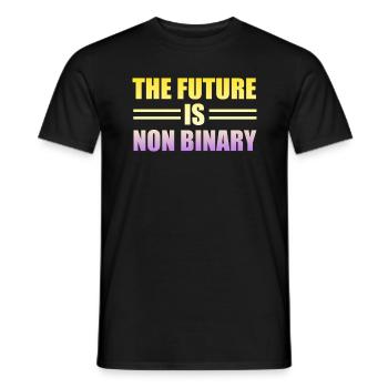 Nicht-binäres Pride-Design - Männer T-Shirt - Schwarz - Vorne - AI Model Male 178 light (178cm)