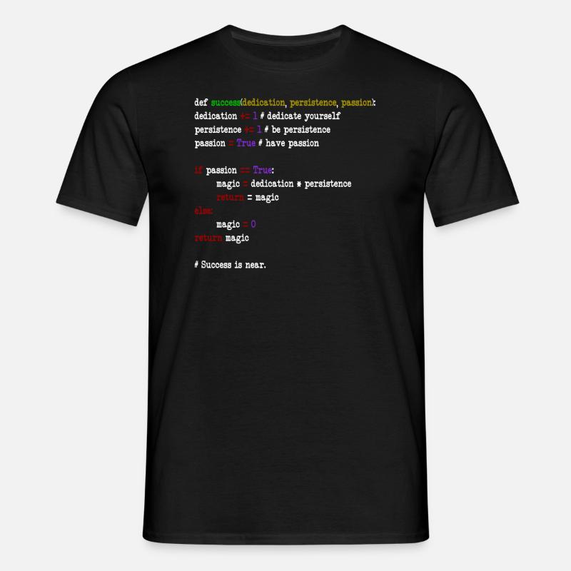 java code - Men's T-Shirt - black