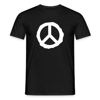 Peace Peace Love Dove Gift Idea - Men's T-Shirt - black - Front - AI Model Male 178 light (178cm)