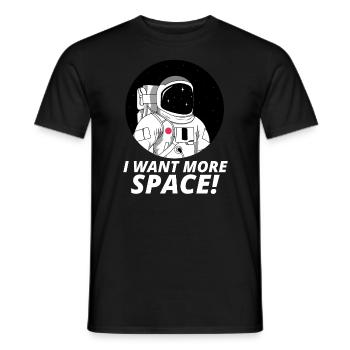Astronaute Space Gift Nasa Funny Birthday - T-shirt homme - noir - Devant - AI Model Male 178 light (178cm)