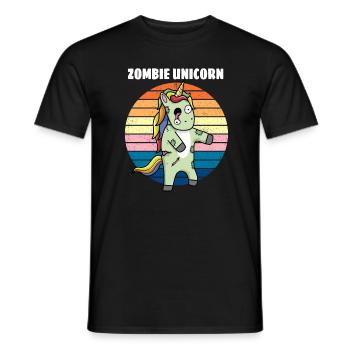 Licorne zombie horreur cadeau - T-shirt homme - noir - Devant - AI Model Male 178 light (178cm)