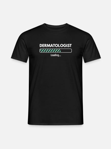 Dermatologist Loading Studying Dermatology - Men's T-Shirt - black