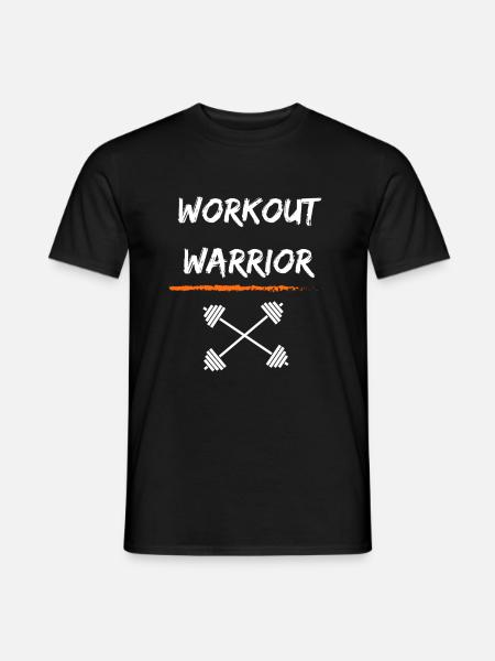 ''Workout Warrior'' Motivations-T-Shirt - Männer T-Shirt - Schwarz
