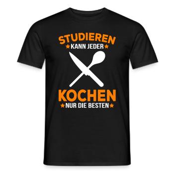 Kochen können nur die besten Koch Köchin Spruch - Männer T-Shirt - Schwarz - Vorne - AI Model Male 178 light (178cm)