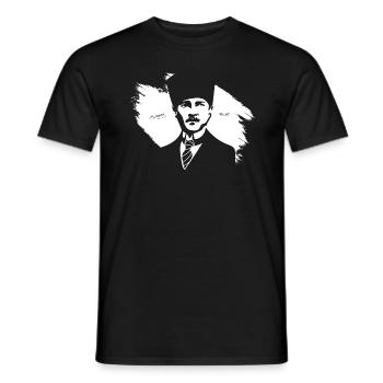 Mustafa Kemal Ataturk Turkey Gift - Men's T-Shirt - black - Front - AI Model Male 178 light (178cm)