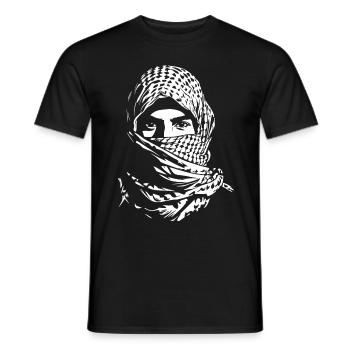 Freedom for Palestine - Peace - Men's T-Shirt - black - Front - AI Model Male 178 light (178cm)