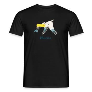 Funny Menorca Moewe - Men's T-Shirt - black - Front - AI Model Male 178 light (178cm)