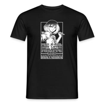 Gerade ein M�dchen, Anime und Sketching K�nstler l - Männer T-Shirt - Schwarz - Vorne - AI Model Male 178 light (178cm)