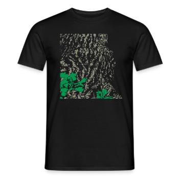 Eiche Eichenbaum Rinde - Männer T-Shirt - Schwarz - Vorne - AI Model Male 178 light (178cm)