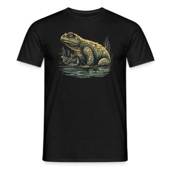 Toad Amphibians - Men's T-Shirt - black - Front - AI Model Male 178 light (178cm)