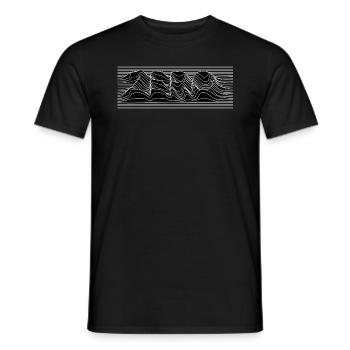 conception de lignes de logo zéro - T-shirt homme - noir - Devant - AI Model Male 178 light (178cm)