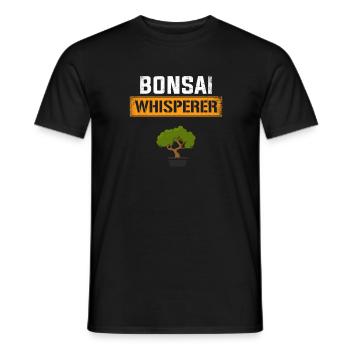 bonsai whisperer, bonsai - Men's T-Shirt - black - Front - AI Model Male 178 light (178cm)