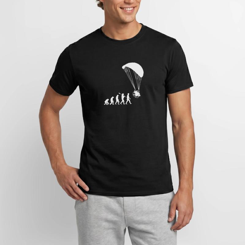 paramoteur evolution vintage, paramoteur T-shirt homme