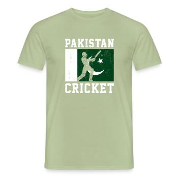 Pakistan Cricket, cricket Pakistani pakistan - Men's T-Shirt - sage - Front - AI Model Male 178 light (178cm)