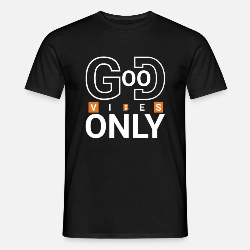 Good Vibes Only - Männer T-Shirt - Schwarz