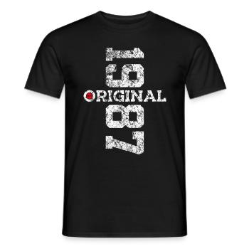 39E ANNIVERSAIRE ORIGINAL 1987 - T-shirt homme - noir - Devant - AI Model Male 178 light (178cm)