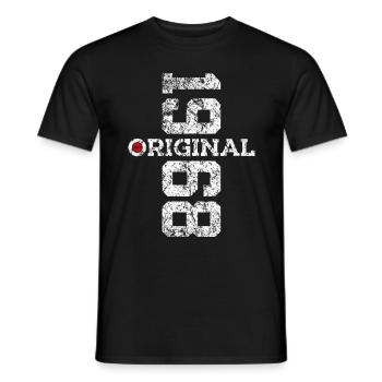 58E ANNIVERSAIRE ORIGINAL 1968 - T-shirt homme - noir - Devant - AI Model Male 178 light (178cm)