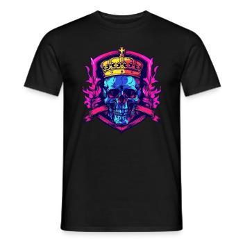 Couronne Squelette Roi - T-shirt homme - noir - Devant - AI Model Male 178 light (178cm)