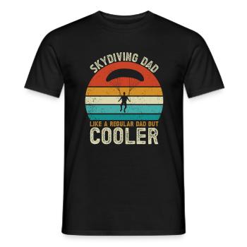 Fallschirmspringer - Männer T-Shirt - Schwarz - Vorne - AI Model Male 178 light (178cm)