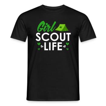 Scout Girl Life - Scouts Girl Scouts - T-shirt homme - noir - Devant - AI Model Male 178 light (178cm)