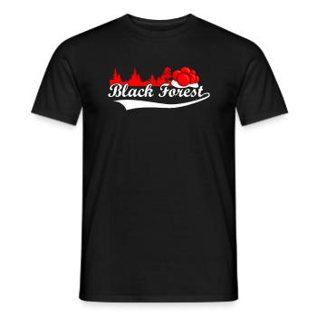 Forêt Noire Forêt Noire - T-shirt homme - noir - Devant - AI Model Male 178 light (178cm)