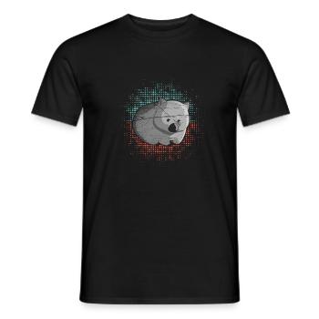 Australie wombat - T-shirt homme - noir - Devant - AI Model Male 178 light (178cm)