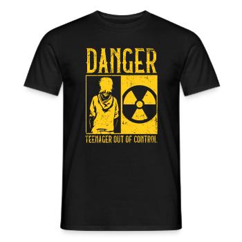 Adolescent - T-shirt homme - noir - Devant - AI Model Male 178 light (178cm)